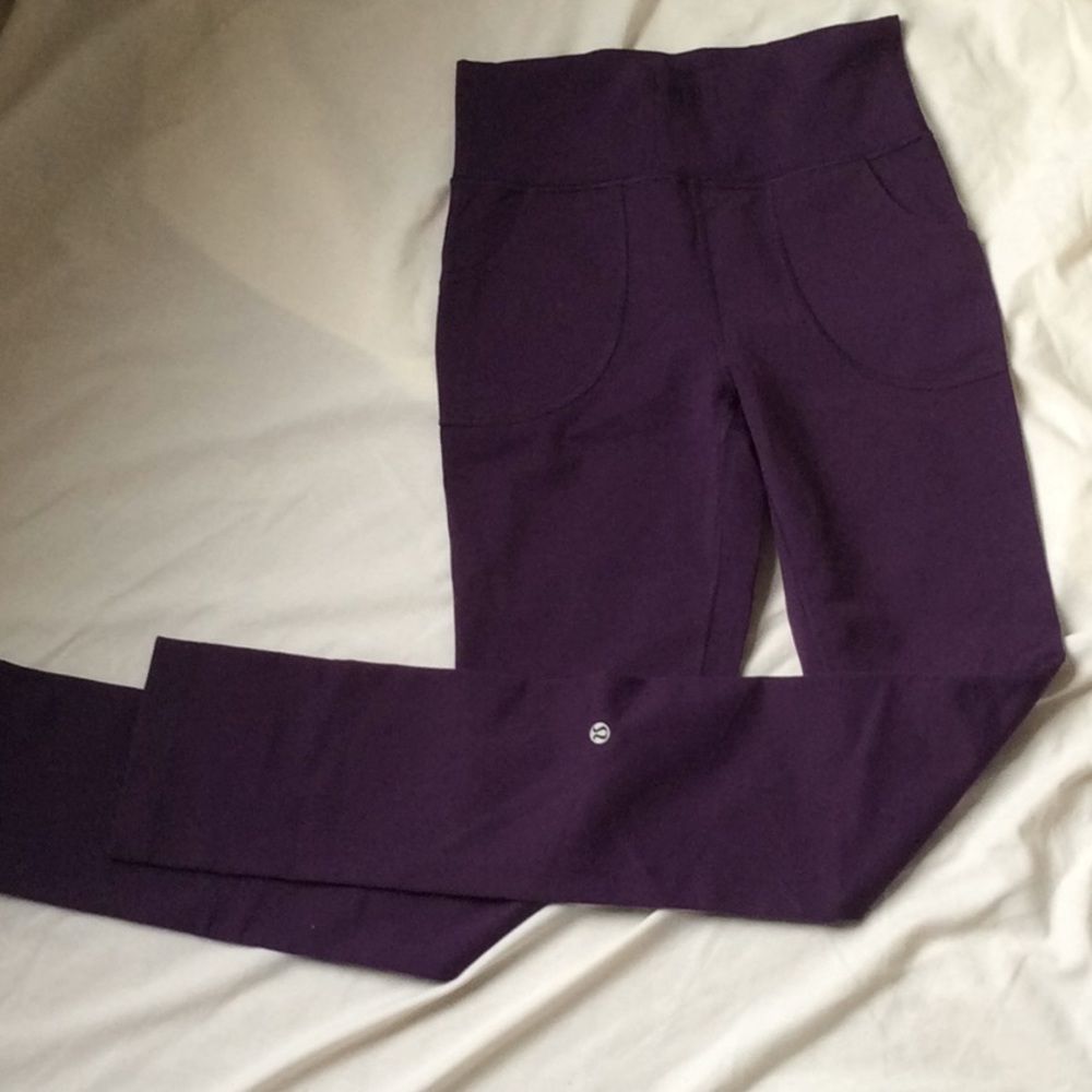 Purple Lululemon athletic pants